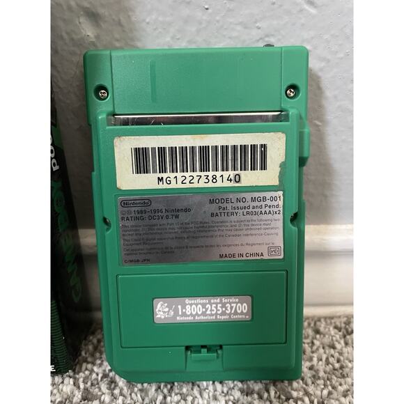 Nintendo GameBoy Pocket Green With Box No Manual Great Condition Tested MGB-001 - Picture 11 of 16
